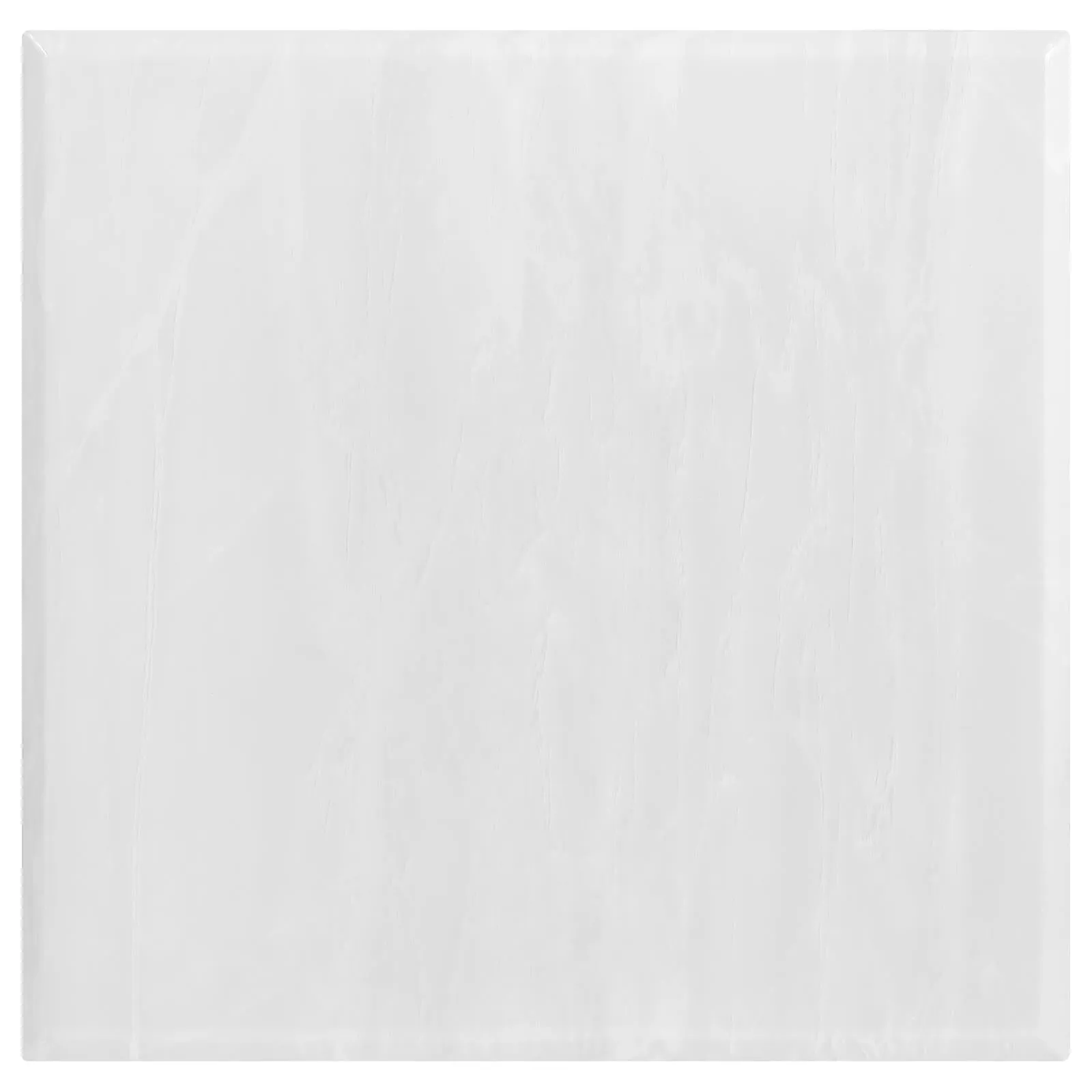 Adabella U-Base Square End Table White/Chrome