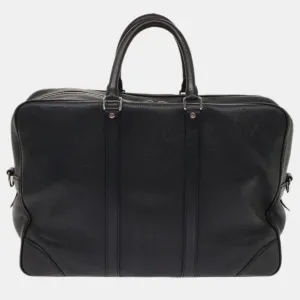 Black Leather Naxos Satchel Bag