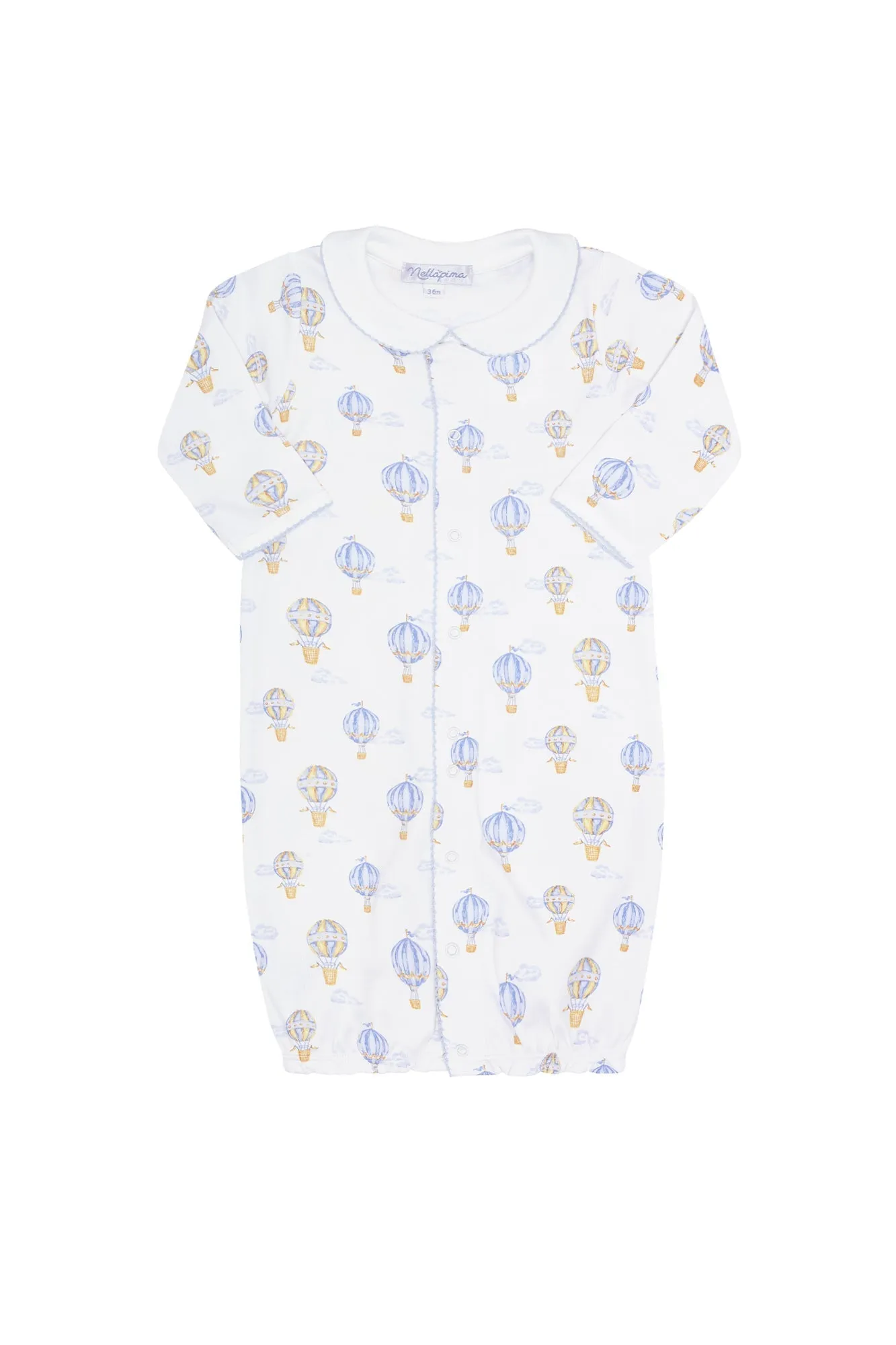 Blue Balloons Print Converter Gown