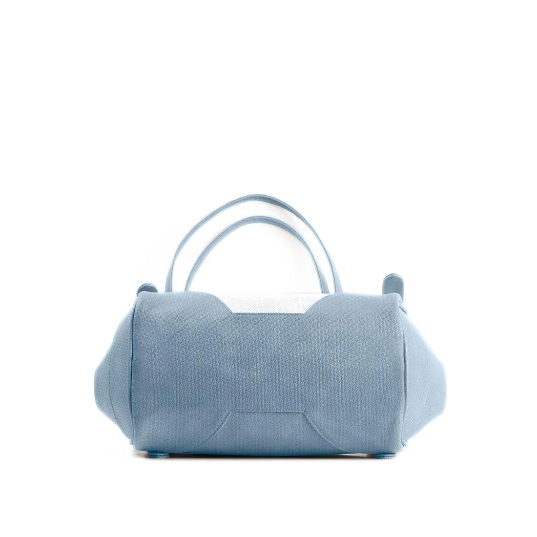 Blue Leather Tote Bag Verdure