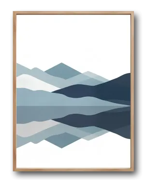 Blue Reflections Poster