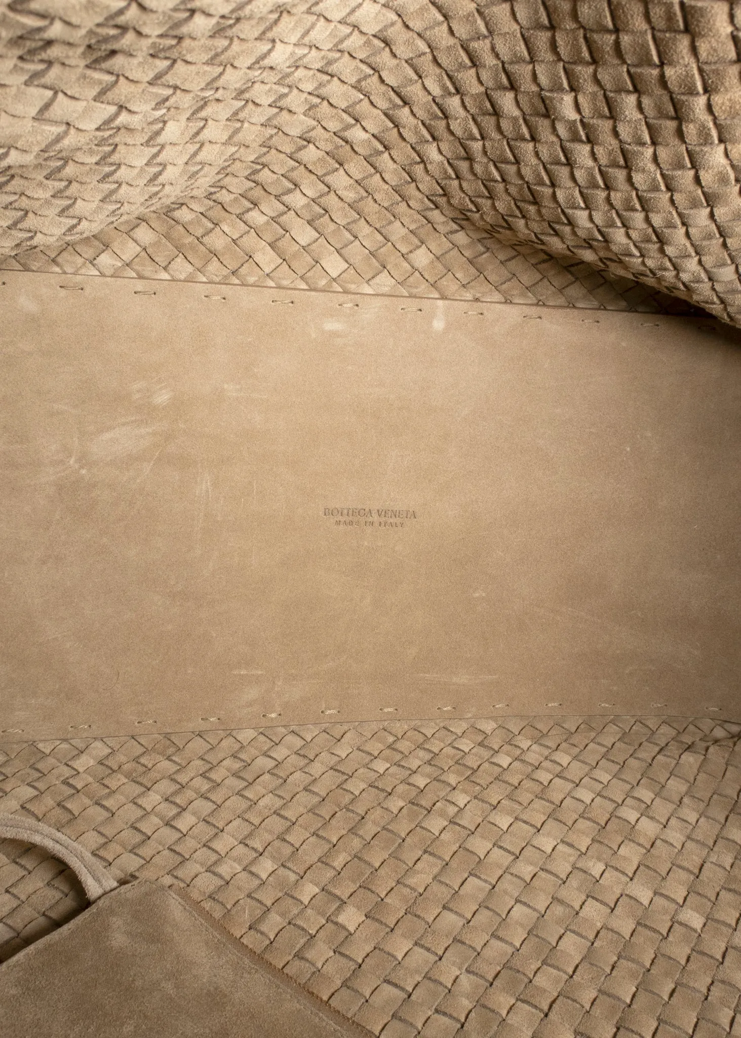Bottega Veneta Cabat Intrecciato Suede Tote