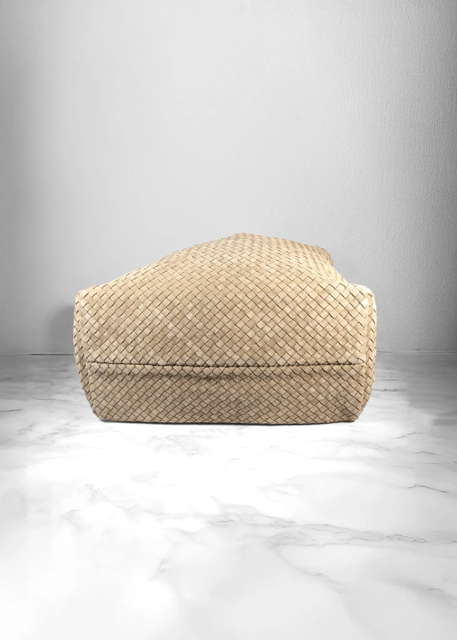 Bottega Veneta Cabat Intrecciato Suede Tote