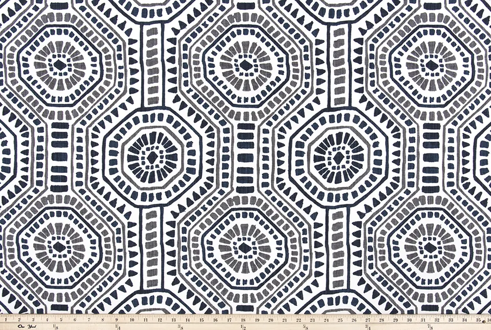 Bricktown Italian Denim White Slub Linen Fabric By Premier Prints
