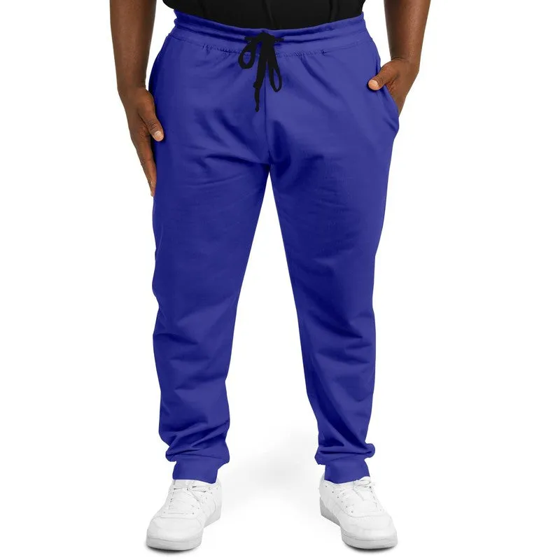 Bright Blue Joggers | Unisex | with PLUS sizes | Bright Pure Blue | C100M100Y0K0