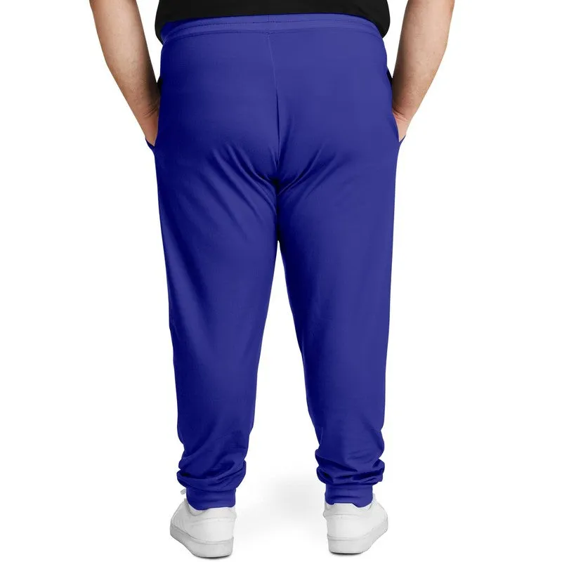 Bright Blue Joggers | Unisex | with PLUS sizes | Bright Pure Blue | C100M100Y0K0