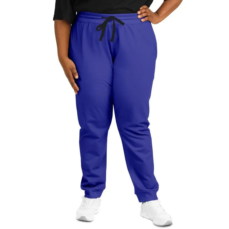 Bright Blue Joggers | Unisex | with PLUS sizes | Bright Pure Blue | C100M100Y0K0