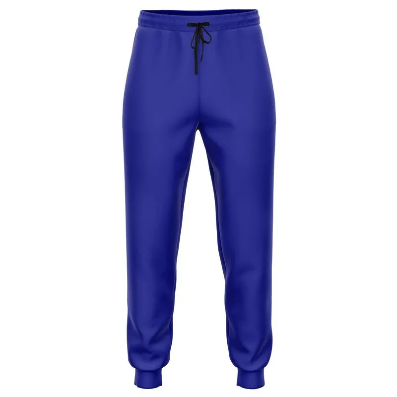 Bright Blue Joggers | Unisex | with PLUS sizes | Bright Pure Blue | C100M100Y0K0