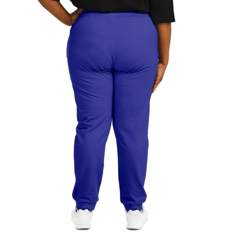 Bright Blue Joggers | Unisex | with PLUS sizes | Bright Pure Blue | C100M100Y0K0