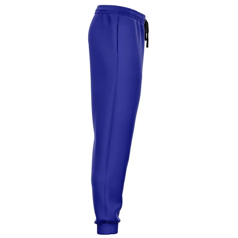 Bright Blue Joggers | Unisex | with PLUS sizes | Bright Pure Blue | C100M100Y0K0