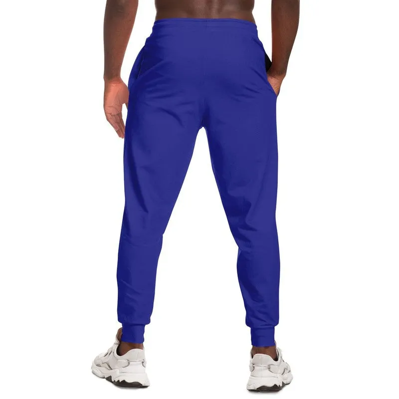 Bright Blue Joggers | Unisex | with PLUS sizes | Bright Pure Blue | C100M100Y0K0