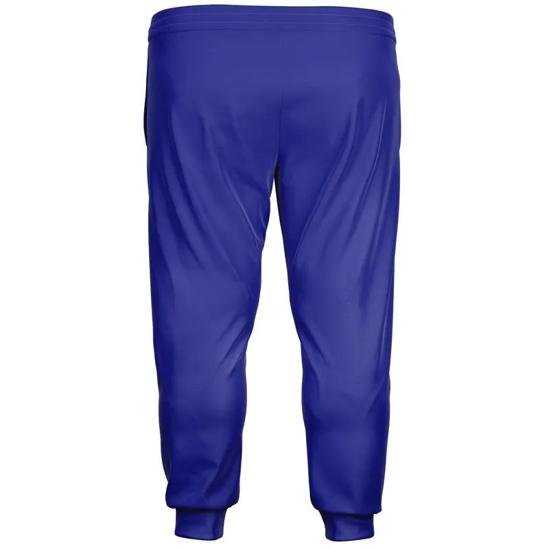 Bright Blue Joggers | Unisex | with PLUS sizes | Bright Pure Blue | C100M100Y0K0