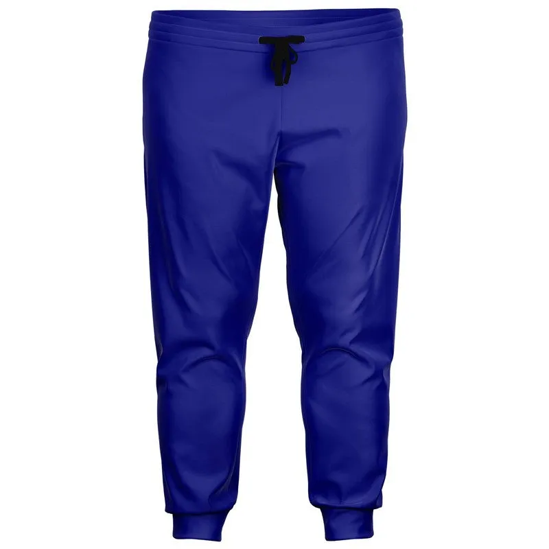 Bright Blue Joggers | Unisex | with PLUS sizes | Bright Pure Blue | C100M100Y0K0