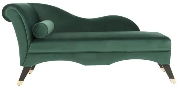 CAIDEN VEVLET CHAISE W/ PILLOW