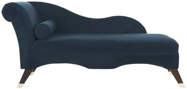 CAIDEN VEVLET CHAISE W/ PILLOW