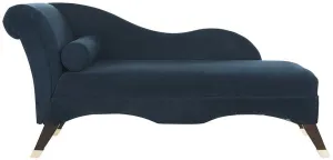 CAIDEN VEVLET CHAISE W/ PILLOW