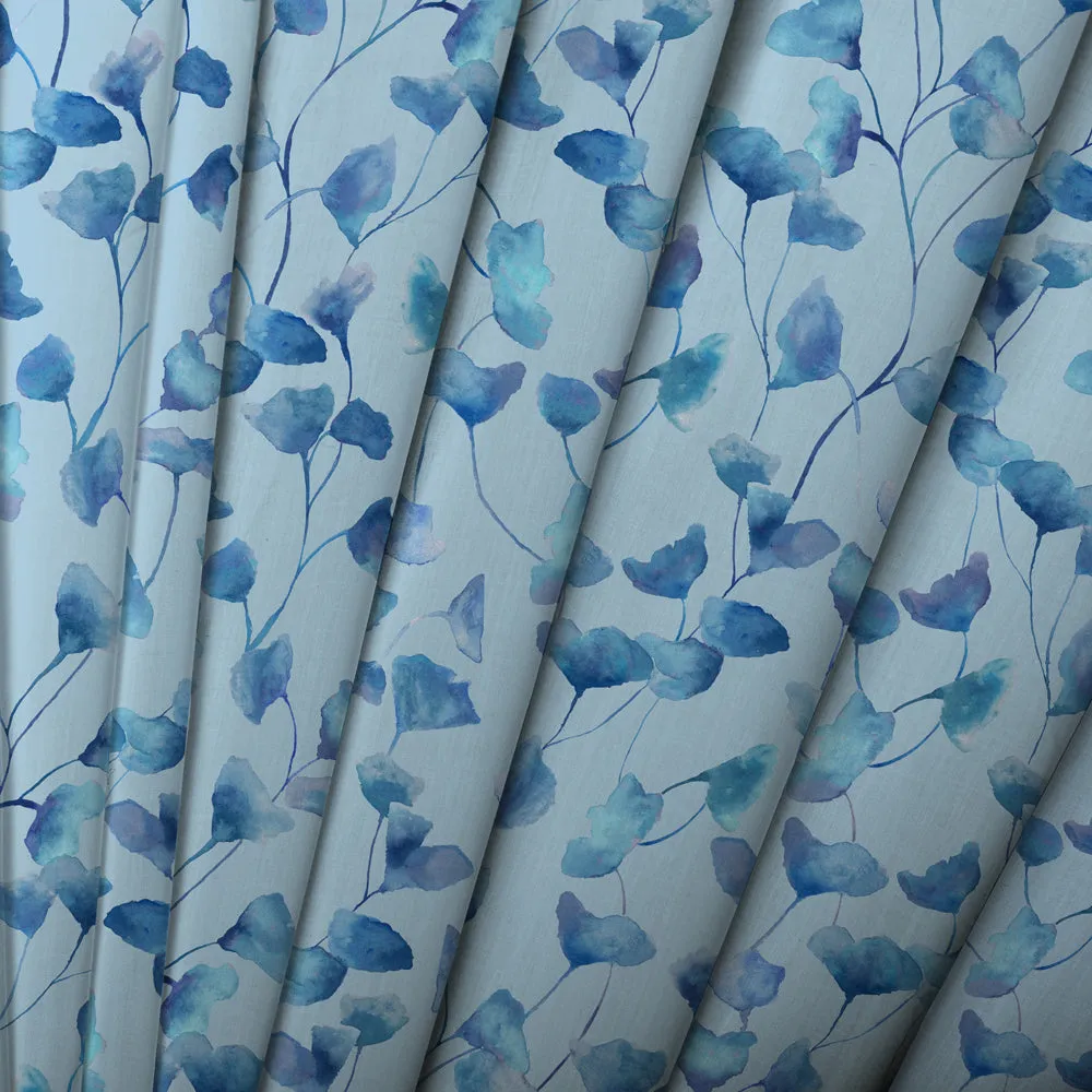 Cala Printed Cotton Fabric (By The Metre) Cobalt