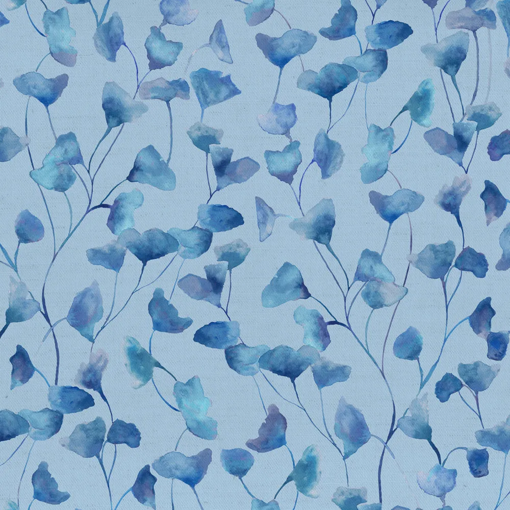 Cala Printed Cotton Fabric (By The Metre) Cobalt