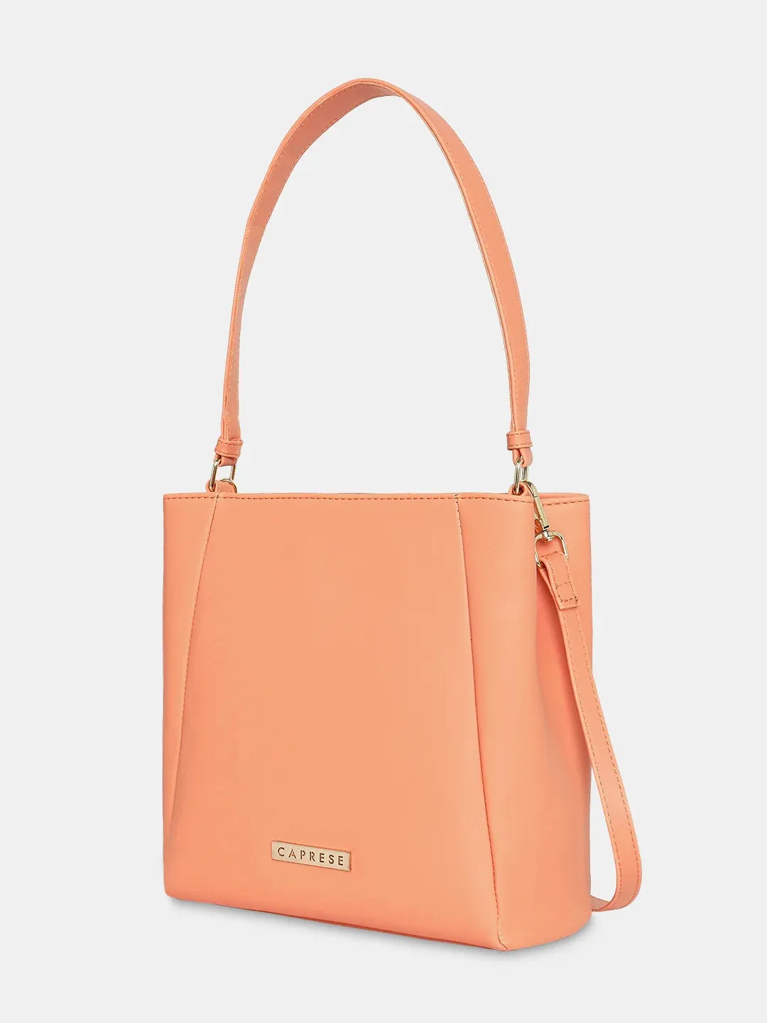 Caprese Margate Satchel Small Coral Handbag