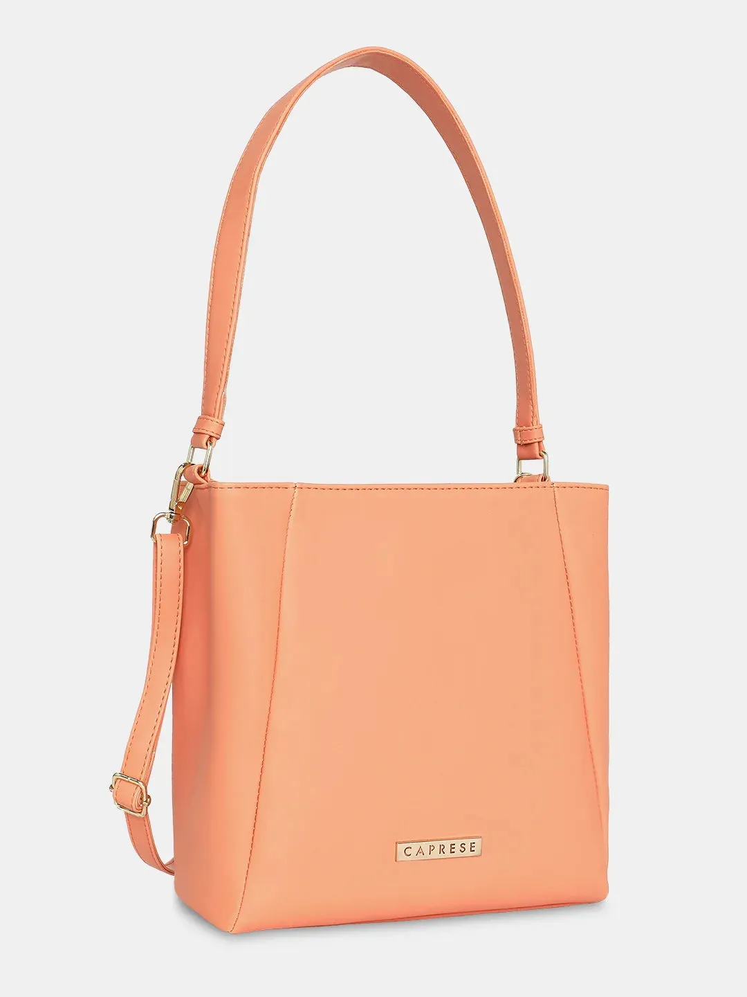 Caprese Margate Satchel Small Coral Handbag