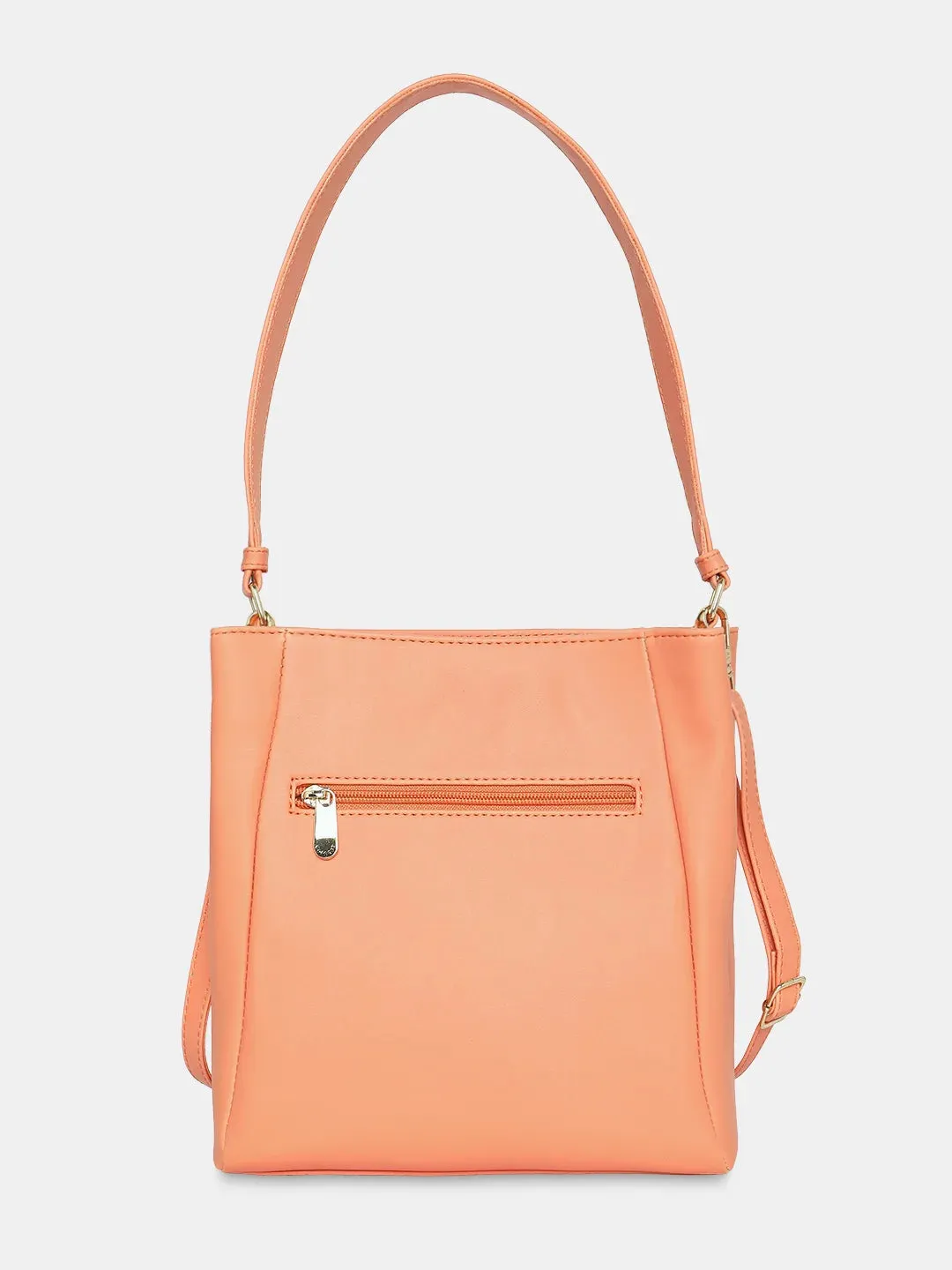 Caprese Margate Satchel Small Coral Handbag