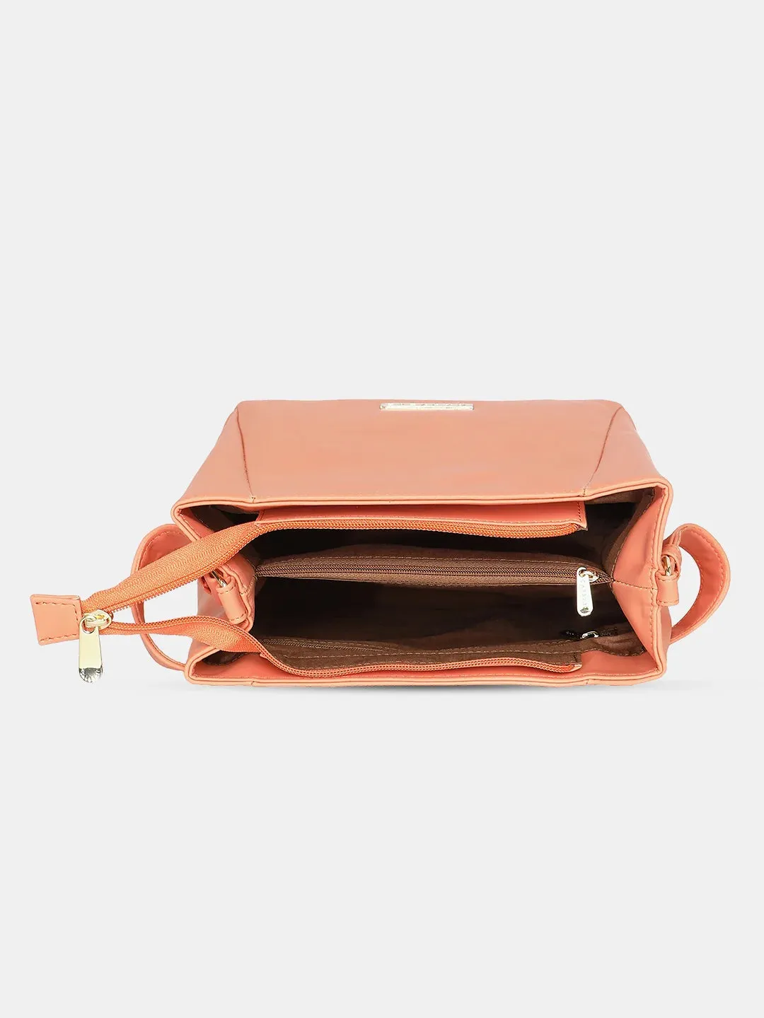 Caprese Margate Satchel Small Coral Handbag