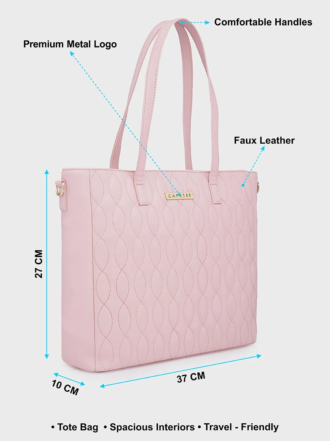 Caprese Mubi Tote Small Blush
