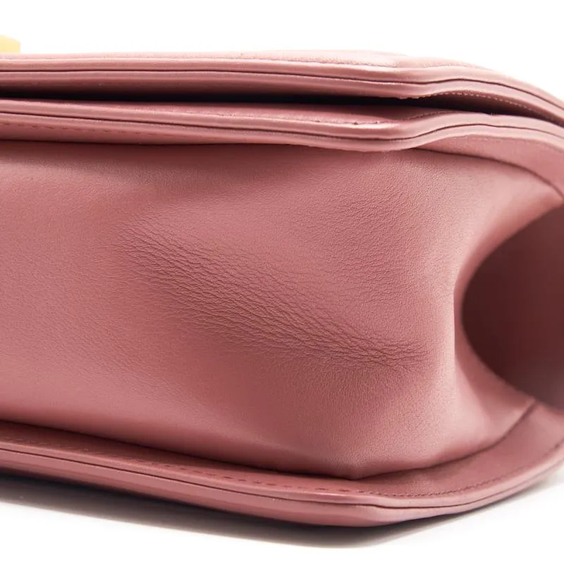 Chanel Calfskin Old medium Leboy dark pink