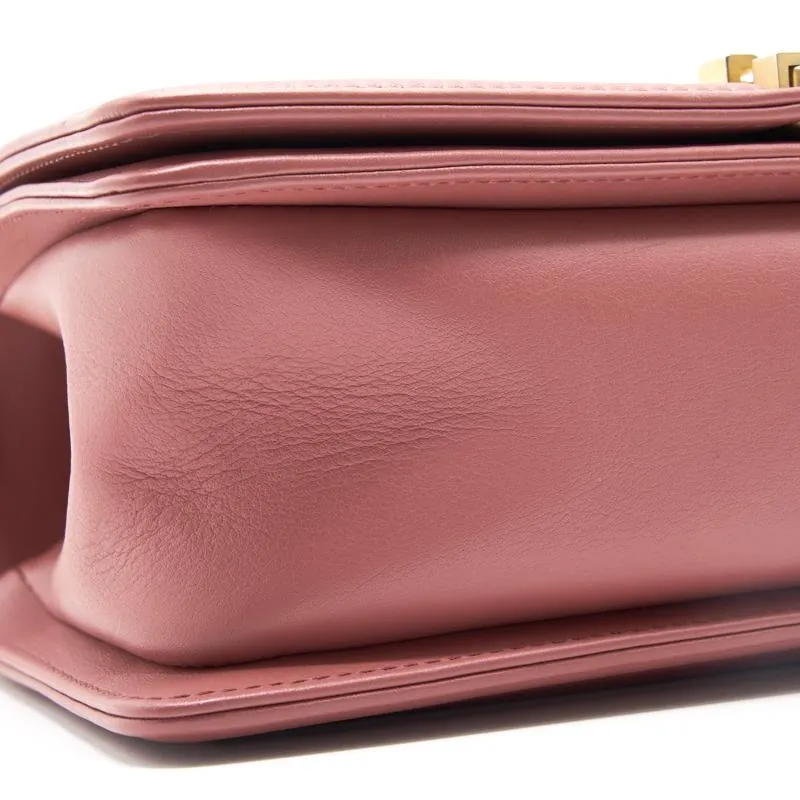 Chanel Calfskin Old medium Leboy dark pink