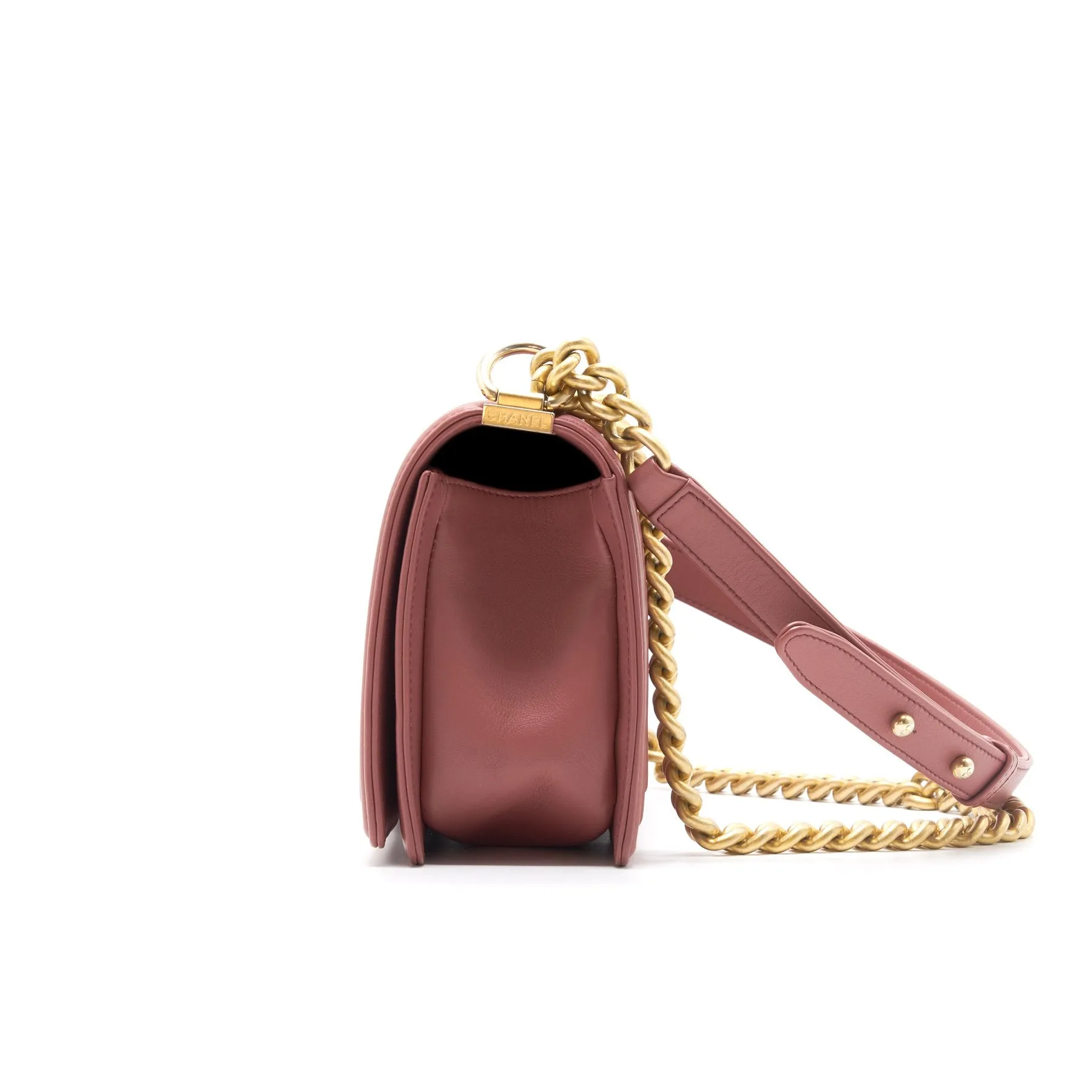 Chanel Calfskin Old medium Leboy dark pink