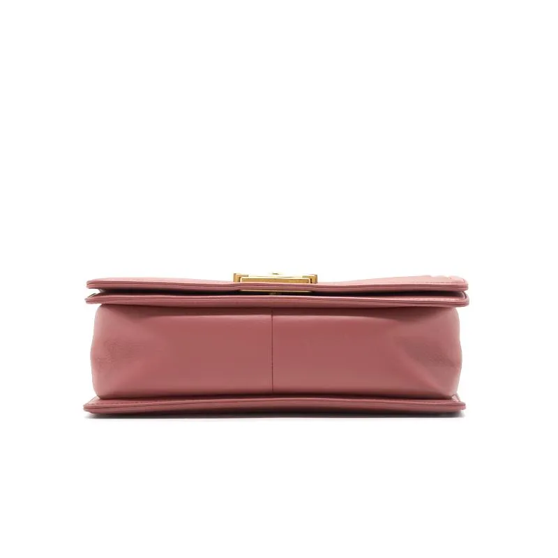 Chanel Calfskin Old medium Leboy dark pink
