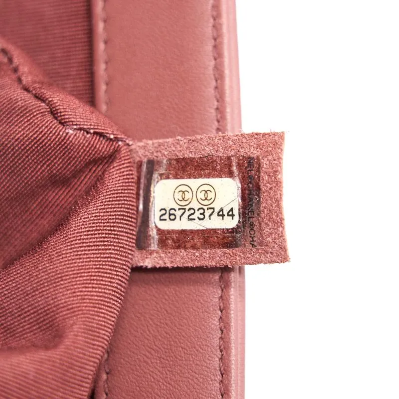 Chanel Calfskin Old medium Leboy dark pink
