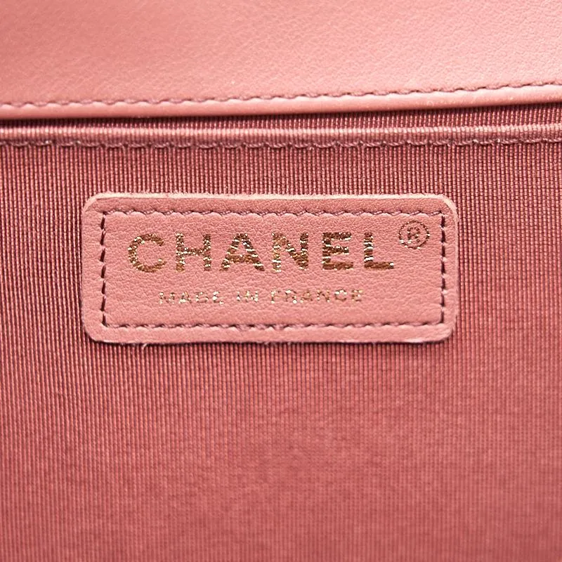 Chanel Calfskin Old medium Leboy dark pink