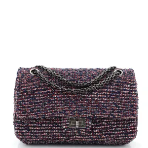CHANEL Reissue 2.55 Flap Bag Quilted Tweed 225