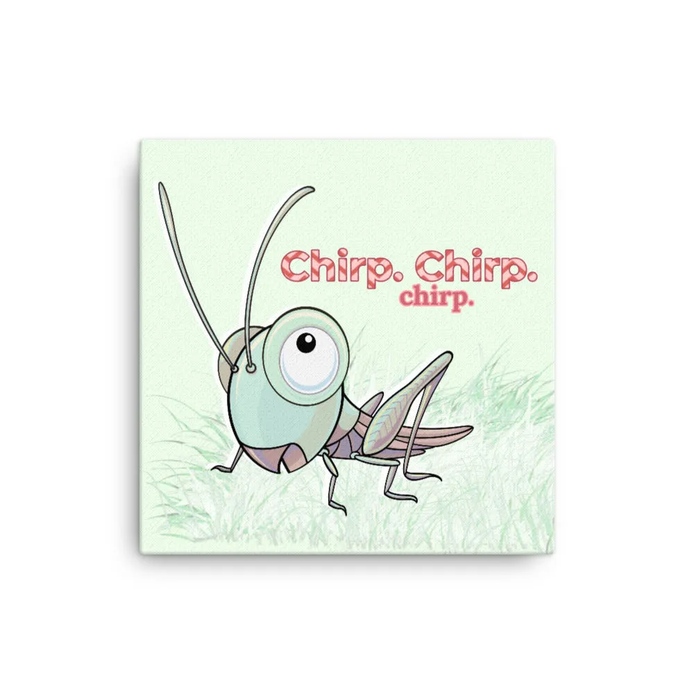 Chirping Cricket Ready-to-Hang Premium Wrapped Wood Frame Art - Designed by Michigan Artists