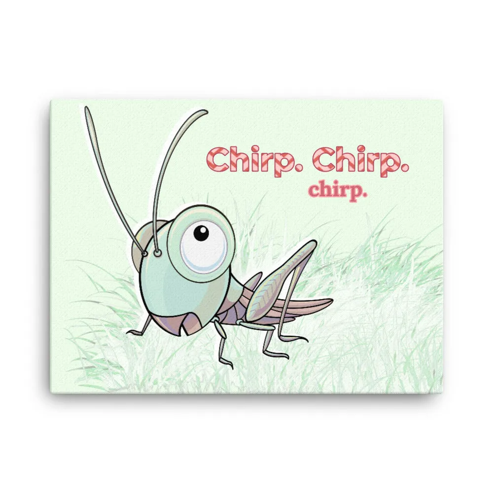 Chirping Cricket Ready-to-Hang Premium Wrapped Wood Frame Art - Designed by Michigan Artists