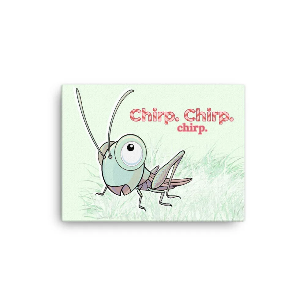 Chirping Cricket Ready-to-Hang Premium Wrapped Wood Frame Art - Designed by Michigan Artists