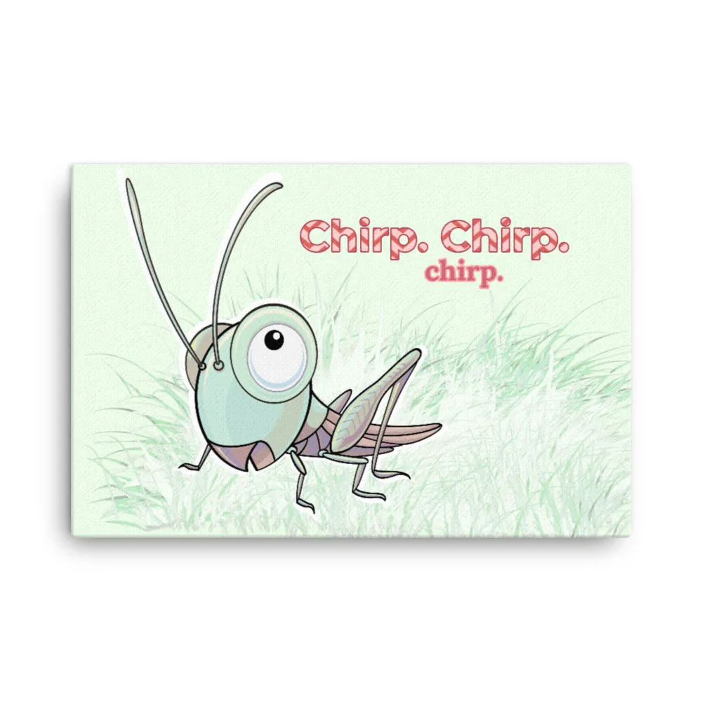 Chirping Cricket Ready-to-Hang Premium Wrapped Wood Frame Art - Designed by Michigan Artists