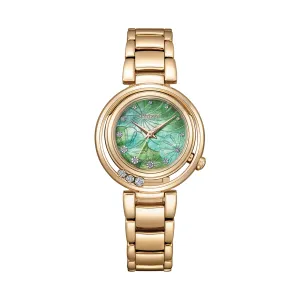 Citizen L Collection Women's 29mm Green Eco Drive Watch EM1113-82Y