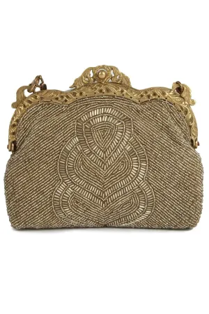 Claire Dull Gold Antique Vintage Bag
