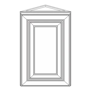 Corner Wall Cabinets - Newport Blue