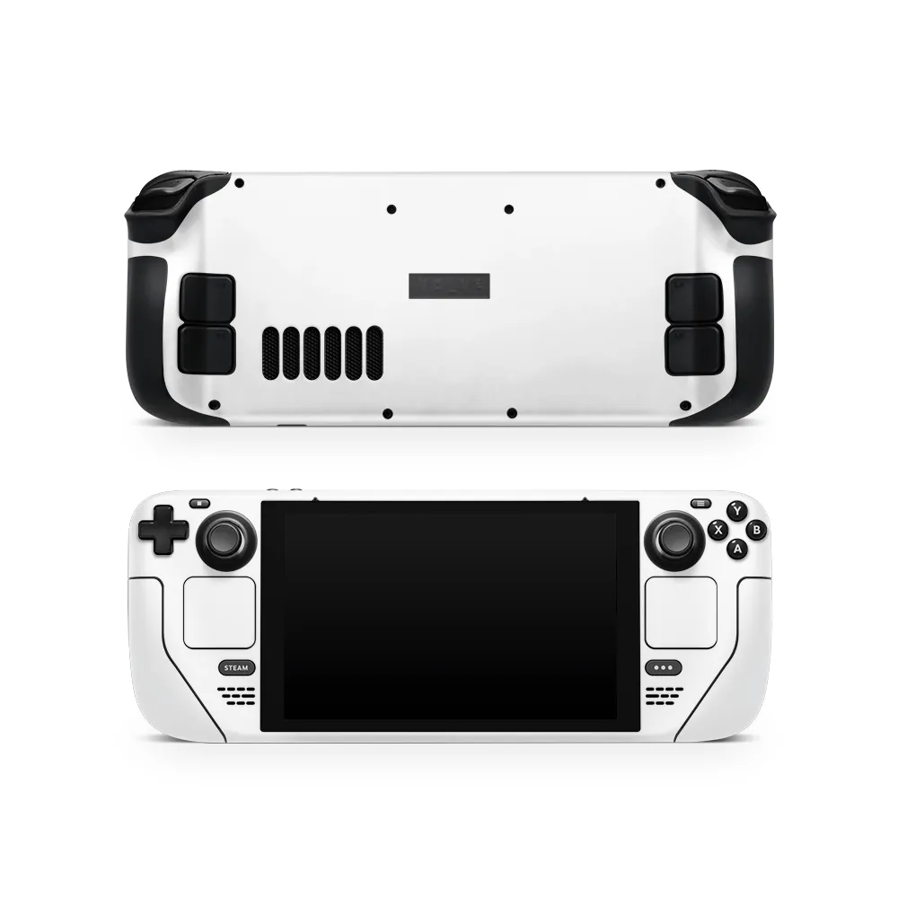 Crisp White Steam Deck LCD / OLED Skin