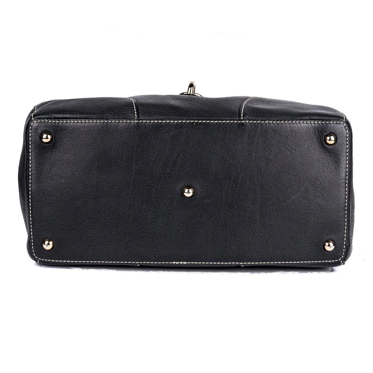 Dooney & Bourke Logo Hook Tote Bags Leather Black Colour For Women