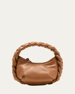 Espiga Mini Braided Leather Shoulder Bag