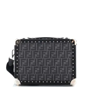 FENDI Rigid Suitcase Zucca Canvas with Leather Small