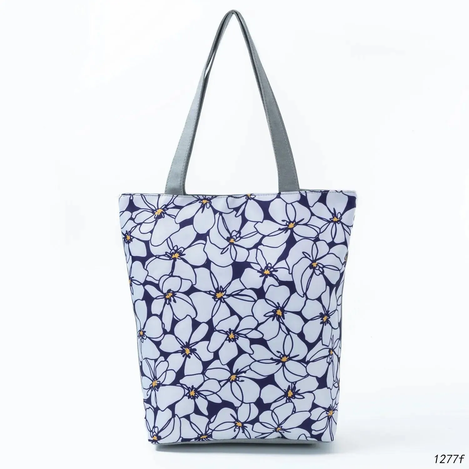 Floral Printed Large Capacity Canvas Tote