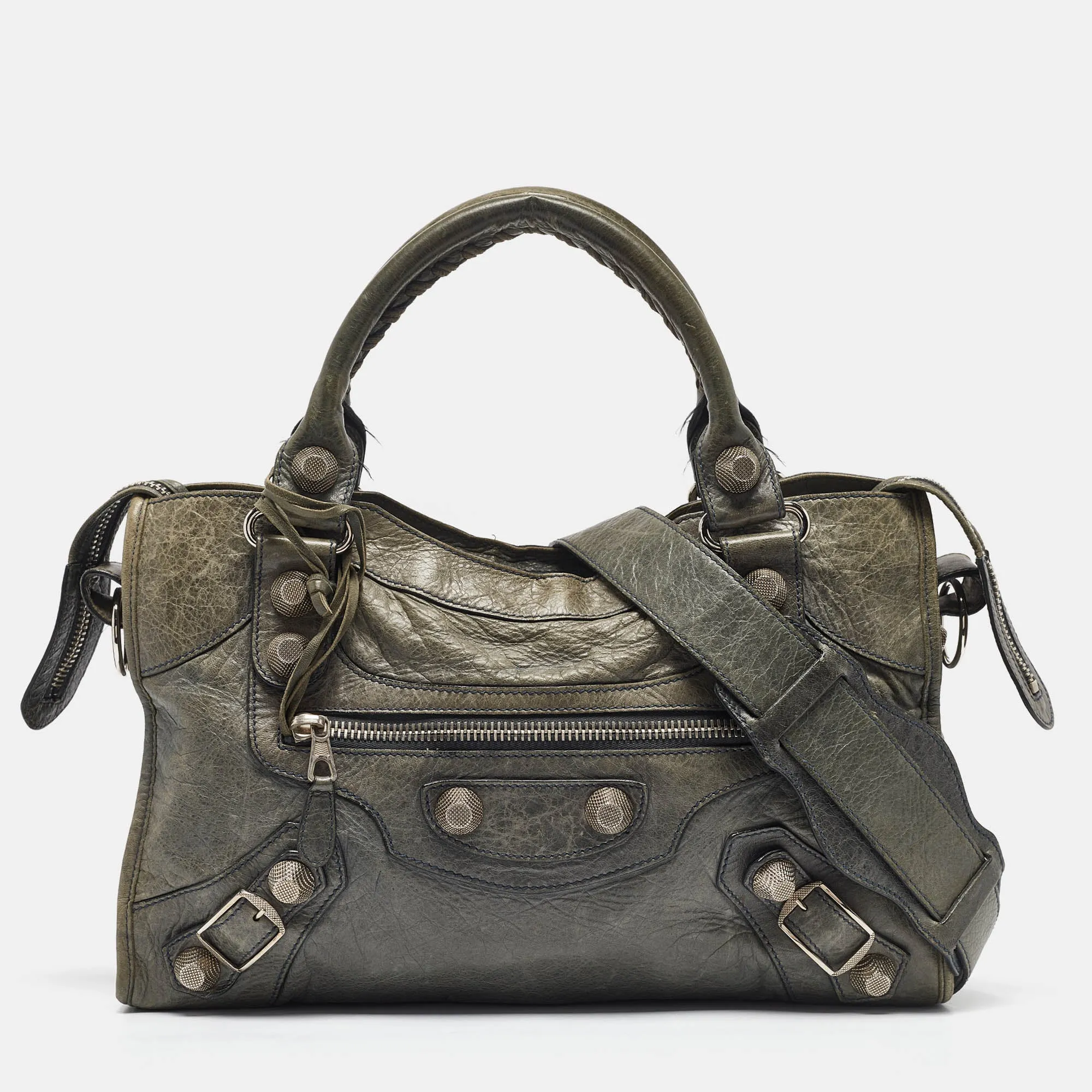 Green Leather GSH Motorcycle City Bag