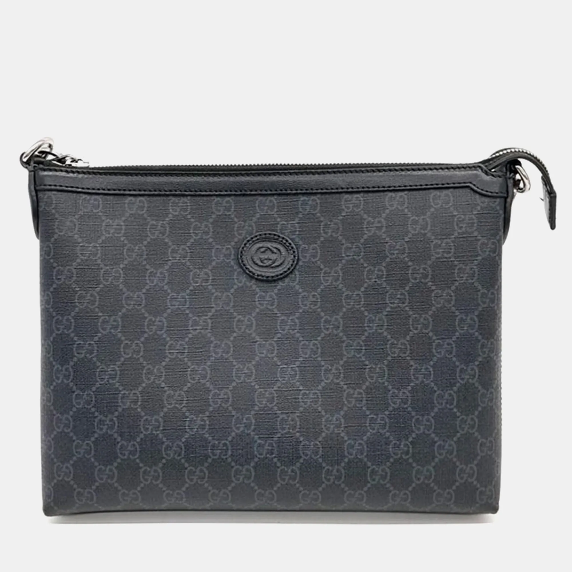 Grey PVC GG Supreme Handbag