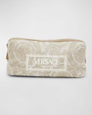 Jacquard Embroidered Cosmetic Bag