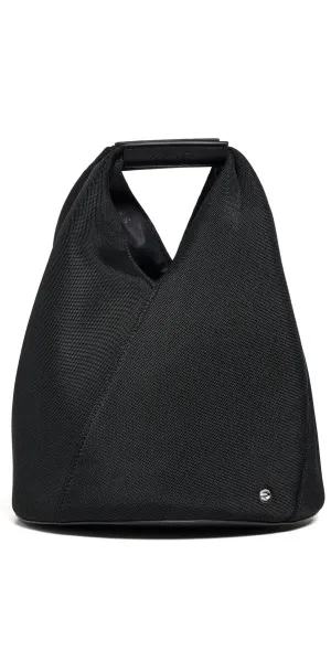 Layered Japanese Bucket Bag Black One Size